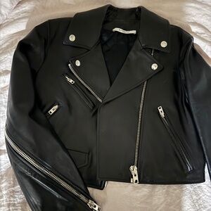 Givenchy biker leather jacket size 40 pristine condition!